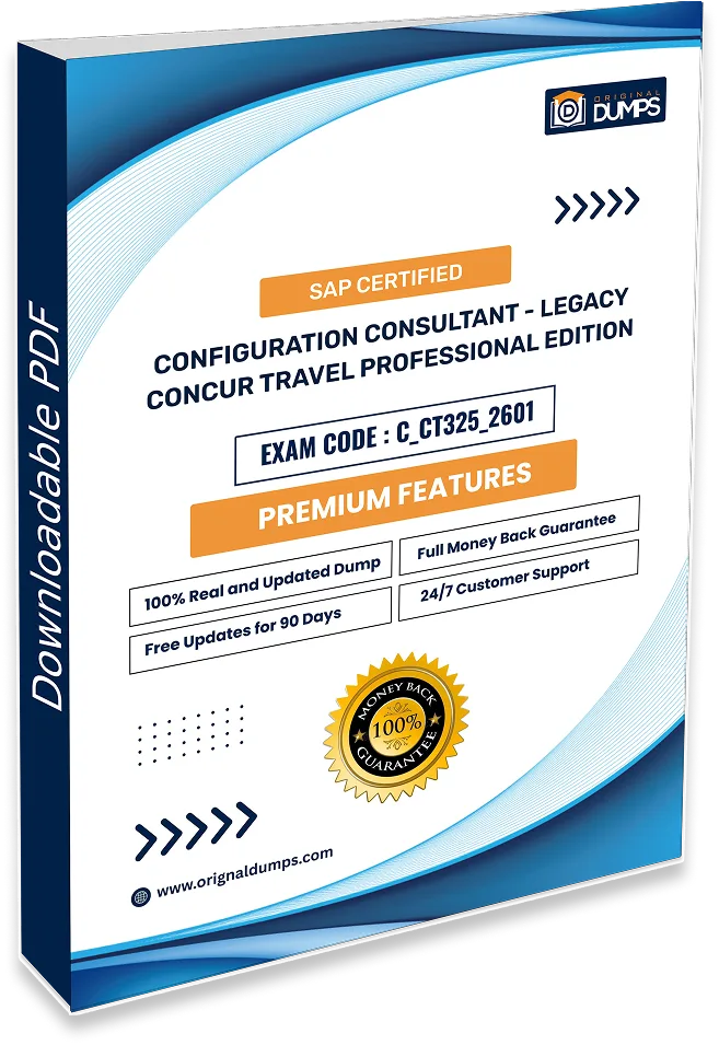 SAP Certified - Configuration Consultant - legacy Concur Travel Professional Edition C_CT325_2601
