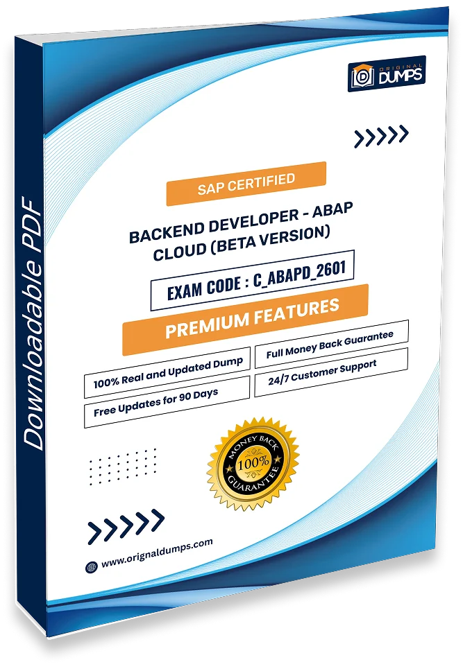 SAP Certified - Backend Developer - ABAP Cloud (Beta Version) C_ABAPD_2601