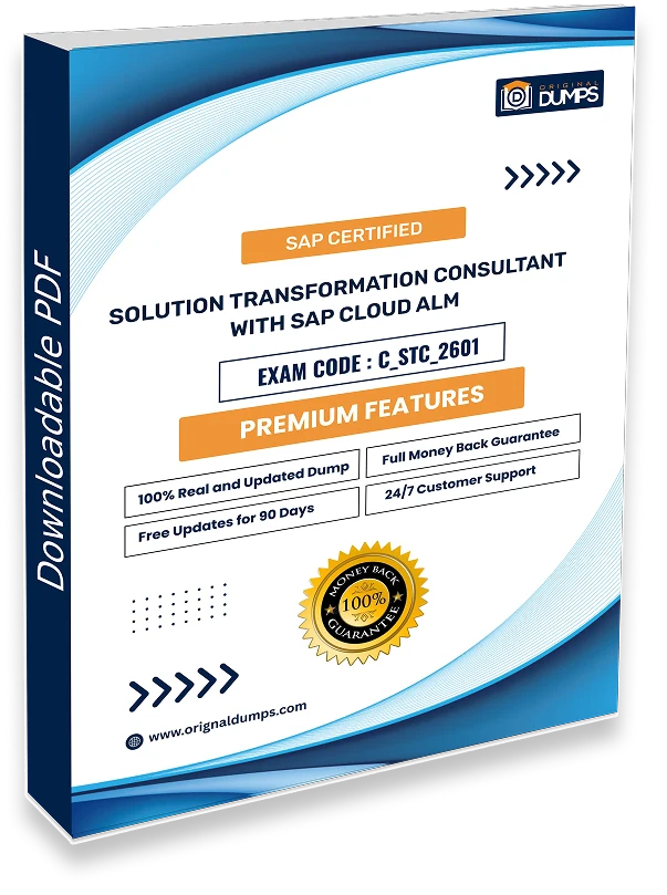 SAP Certified - Solution Transformation Consultant with SAP Cloud ALM C_STC_2601