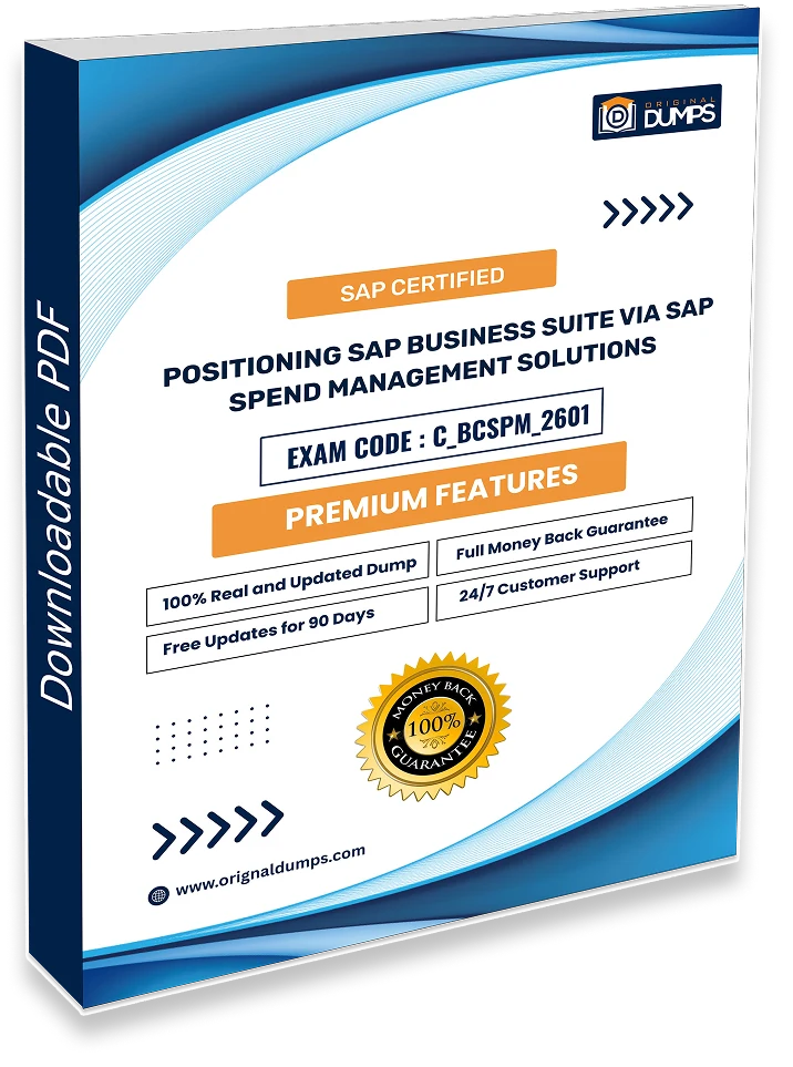 SAP Certified - Positioning SAP Business Suite via SAP Spend Management Solutions C_BCSPM_2601