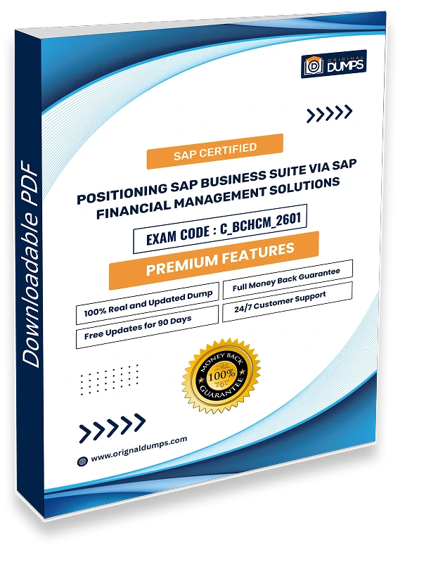 SAP Certified - Positioning SAP Business suite via SAP financial management solutions C_BCHCM_2601