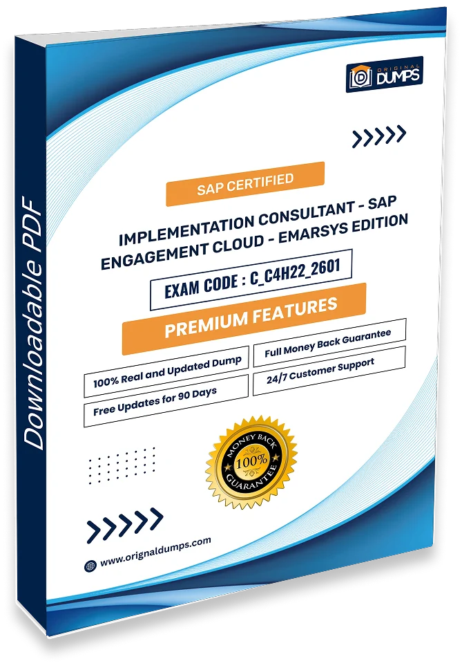 SAP Certified - Implementation Consultant - SAP Emarsys C_C4H22_2601